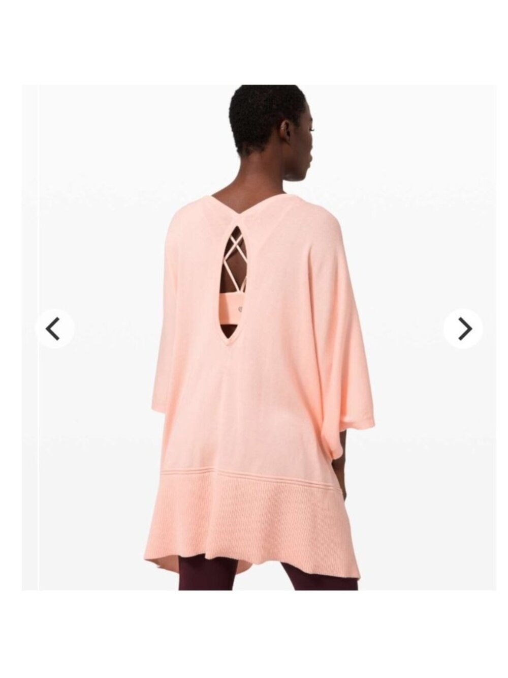 Lululemon Key to Warmth Wrap Open Cardigan One Size Ballet Slipper Pink Office